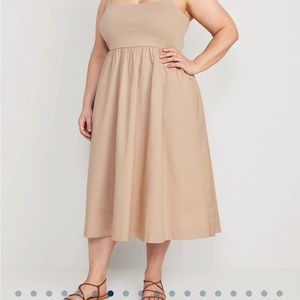 NWT khaki Midi Dress